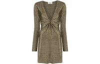 SAINT LAURENT FW21 Long-Sleeved Dresses Women's Champagne