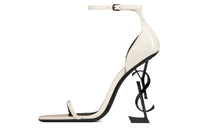 SAINT LAURENT Irregular Heel High Heels 11cm Women's White