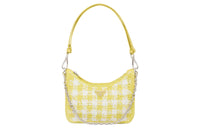 PRADA Re Edition Straw And Wicker And Raffia Handbag Shoulder Bag Women's Pomelo Green