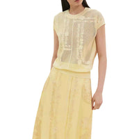 HERMES Knitwear Women's Light Yellow
