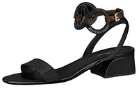 LOUIS VUITTON Vedette Strap Sandals Women's Black