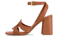 LOUIS VUITTON Isola Strap Sandals 8.5cm Women's Brown