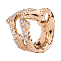 DIOR Rose Gold Clip On Earrings Women's