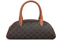 CELINE Canvas With Leather One Shoulder Handbag Medium Size Women's Tawny