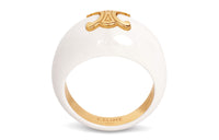 CELINE Rings Women's Gold/White