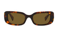 MIU MIU Acetate Irregular Shape Sunglasses Women's Tortoiseshell