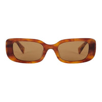 MIU MIU Plate Frame Irregular Shape Sunglasses Unisex Tortoiseshell