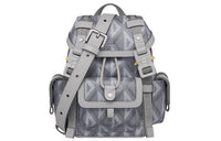 DIOR Hit The Road Cow Leather With Canvas Shoulder Bag, Crossbody Bag Mini Dio Gray