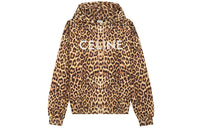 CELINE Sweatshirts Men Leopard Print