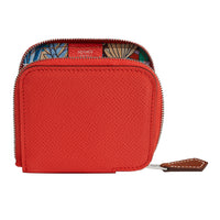 HERMES Silk'In Epsom Calfskin Wallet Regular Women's Orange