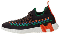 HERMES Fle Wear-Resistant Low-Top Casual Shoes Men's Black