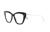 DIOR Metal Cat Eye Eyeglass Frames Men's Black