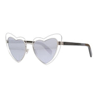 SAINT LAURENT Irregular Shape Sunglasses Women's Silver