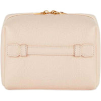 Loro Piana Calfskin Storage Bag Small Size Women's Cream Honey
