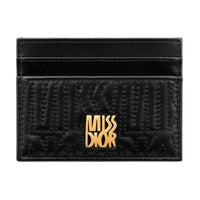 DIOR Miss Dior Lambskin Card Holder Card Holder Women's Black
