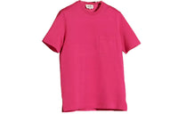 HERMES Solid Color Crew Neck Short-Sleeved T-Shirt Men's Rose Red