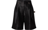 LOUIS VUITTON Glitter Dart Shorts Casual Shorts Women's Black