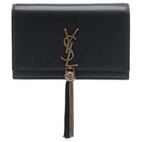 SAINT LAURENT Monogram Cow Leather Portable Crossbody Bag Shoulder Bag Women's Black