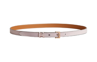 HERMES Leather Belts Women's Light Purple