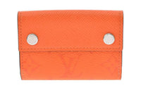 LOUIS VUITTON Discovery Leather Wallet Men's Pocano Orange