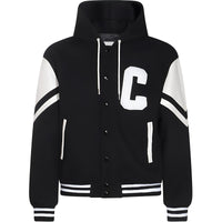 CELINE Hooded Jackson Teddy Jacket In Textured Wool