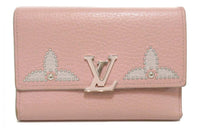 LOUIS VUITTON Capucines Calfskin KapSin Wallet Regular Women's Rose Pink Red