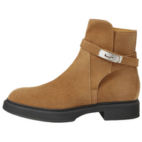 HERMES Ankle Boots Men Light Brown