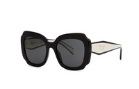 PRADA Acetate Irregular Shape Sunglasses Women's Black