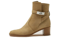 HERMES Ankle Boots Women's Brown