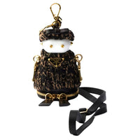 PRADA Knitted Fabric Keychains Unisex Black