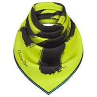 DIOR Silk Knit Scarves Women's Yellow