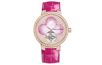 LOUIS VUITTON Wrist Watch Automatic Mechanical Movement Crocodile Leather Strap 38mm Pink Watch Dial Women's Watch