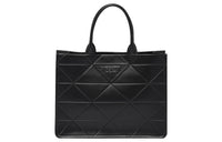 PRADA Leather Tote Bag Shopping Bag Handbag Men's Black