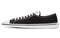 PRADA Synthesis Low Top Skateboard Shoes Women's Black White