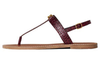 CELINE Rubber Sole Flip Flops Women's Umber