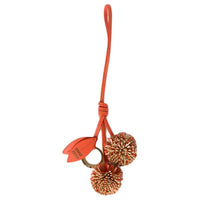 MIU MIU Calfskin Bag Charm Bag Accessory Women's Orange