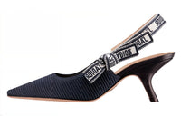 DIOR J'Adior Slim Heel High Heels Women's Dark Blue