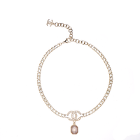 CHANEL Necklaces Women's Gold