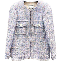 CHANEL Jackets Coats Women's Purple