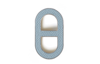 HERMES Brooches Men's Linen Blue