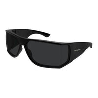 SAINT LAURENT Injection Molded Irregular Shape Sunglasses Men's Black