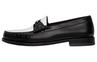 CELINE Triomphe Loafers Men's Black White