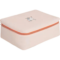 HERMES Cotton Storage Bag Women's Light Red