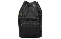 CELINE Calfskin Backpack Medium Size Women's Black