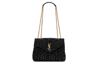 SAINT LAURENT LOULOU Leather Crossbody Bag Shoulder Bag Women's