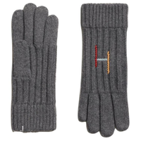 HERMES - Knit Gloves Men's Gray