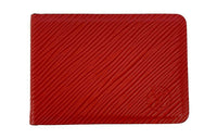 LOUIS VUITTON Epi Leather Wallet Women's Red