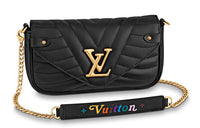 LOUIS VUITTON New Wave Chain Pochette Black