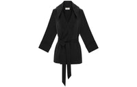 SAINT LAURENT Belted Hooded Jacket