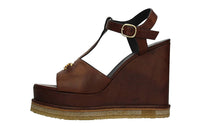 CELINE Strap Sandals Women's Brown